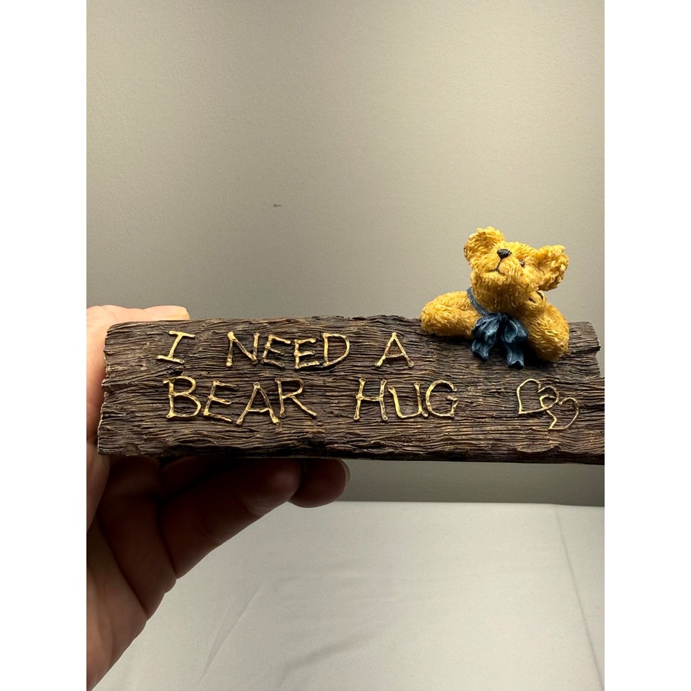 Boyds Bears Harry On The Job Figurine I Need A Bear Hug 4108 Resin 2001 Cottage